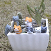 Figurine Chat au Jardin Bonsaï