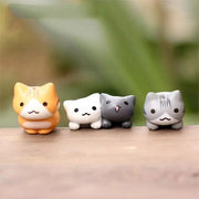 Figurine Chat au Jardin Bonsaï